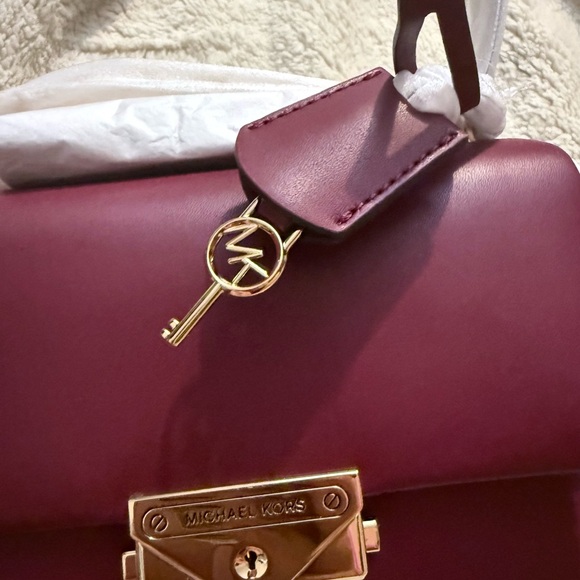 Michael Kors - Cece Small Shoulder Bag $448 ( Dark Cherry Color). Condition new - Picture 3 of 7
